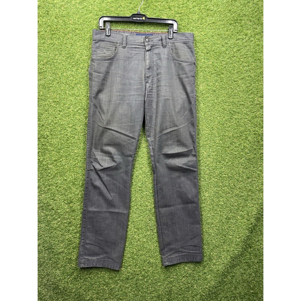 ALBERTO Jeans Mens 34x34 Modern Fit Dark Grey Denim Casual Dress Preppy